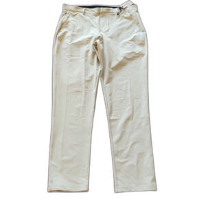 NWT Nobull Men's Tour Golf Performance Pants, Beige, Size 34x34T